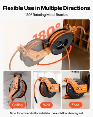 VEVOR Αυτόματος Αναδιπλούμενος Αεροσωλήνας 15μ x 9,5mm με Μέγιστη Π... VEVOR Αυτόματος Αναδιπλούμενος Αεροσωλήνας 15μ x 9,5mm με Μέγιστη Π...