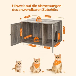 Ξύλινο Έπιπλο Γάτας Ντουλάπι για Άμμο, 80 x 50 x 50 cm, Καφέ PCL002... Ξύλινο Έπιπλο Γάτας Ντουλάπι για Άμμο, 80 x 50 x 50 cm, Καφέ PCL002...