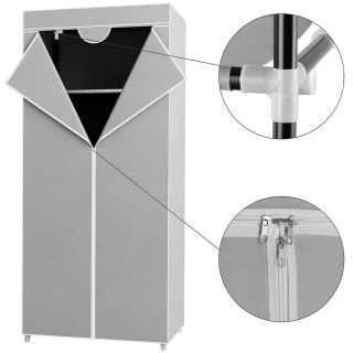 BAKAJI  Ντουλάπα από ύφασμα TNT Γκαρνταρόμπα Κρεμάστρα με ράφι 70x4...