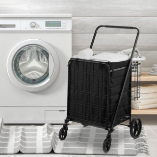 VEVOR Πτυσσόμενο Καρότσι Αγορών με Αδιάβροχη Επένδυση, 330LBS Μεγάλ... VEVOR Πτυσσόμενο Καρότσι Αγορών με Αδιάβροχη Επένδυση, 330LBS Μεγάλ...