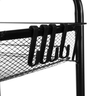 Τροχήλατη Μεταλλική Ραφιέρα 65 x 25 x 44 x cm Μαύρο Ruhhy 24749 Τροχήλατη Μεταλλική Ραφιέρα 65 x 25 x 44 x cm Μαύρο Ruhhy 24749