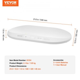 VEVOR Έξυπνη Ψηφιακή Ζυγαριά Μωρού Bluetooth με Μεζούρα 40kg ZNDZY... VEVOR Έξυπνη Ψηφιακή Ζυγαριά Μωρού Bluetooth με Μεζούρα 40kg ZNDZY...