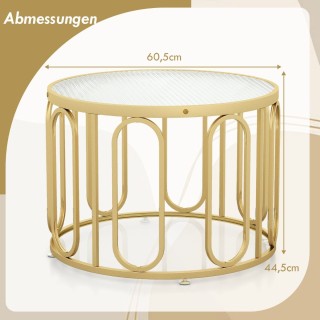 Costway Στρογγυλό Διπλό Τραπεζάκι Καφέ 60,5 εκ. με Περιστρεφόμενες... Costway Στρογγυλό Διπλό Τραπεζάκι Καφέ 60,5 εκ. με Περιστρεφόμενες...