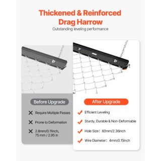 VEVOR Σύρσιμο Άροτρο 4x5 Chain Harrow για ATV/UTV/Τρακτέρ LP45FTSWK... VEVOR Σύρσιμο Άροτρο 4x5 Chain Harrow για ATV/UTV/Τρακτέρ LP45FTSWK...