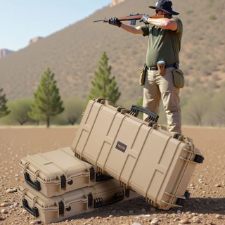 VEVOR Σκληρή Αδιάβροχη & Ανθεκτική στη Σκόνη Θήκη Όπλων με 4 Επίπεδ... VEVOR Σκληρή Αδιάβροχη & Ανθεκτική στη Σκόνη Θήκη Όπλων με 4 Επίπεδ...