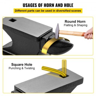 Αμόνι Χυτοσιδήρου VEVOR, 25kg Μονόκερο Αμόνι για Σιδηρουργική TZHS... Αμόνι Χυτοσιδήρου VEVOR, 25kg Μονόκερο Αμόνι για Σιδηρουργική TZHS...