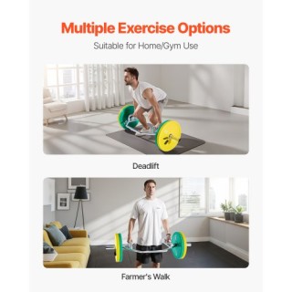 VEVOR Εξάγωνη Μπάρα Άρσης Βαρών για Καθίσματα, Ανασηκώσεις και Άρσε...