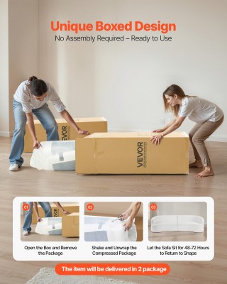 VEVOR Επιπλέον Μεγάλος Κυρτός Καναπές 1020 x 2840 x 780 mm BYDRWSFY...