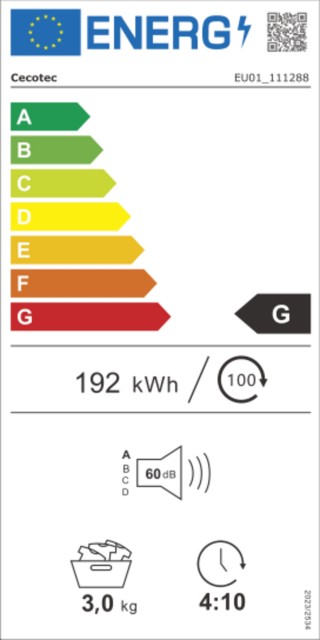 Cecotec  Mini Στεγνωτήριο Ρούχων Bolero DressCode Dry 3400V 3 kg Λε...