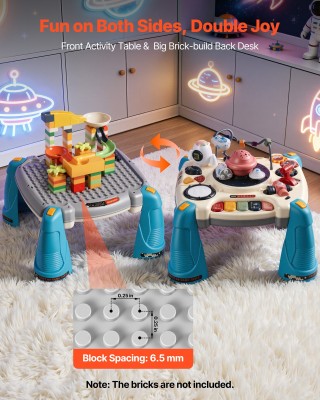 VEVOR Παιδικό Διαστημικό Μουσικό Τραπέζι Παιχνιδιών για 1-3 Ετών με...