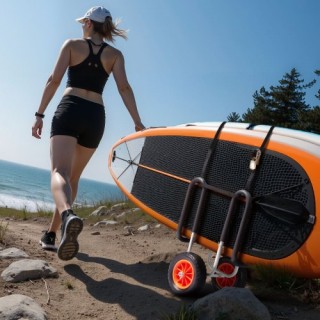 VEVOR Καρότσι Καγιάκ για Όρθια Κωπηλασία με Τροχούς & Στηρίγματα CZ...