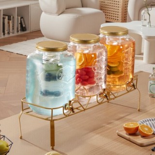 VEVOR Διανομέας Ποτών 8L Γυάλινος με Βάση 3 Τεμάχια για Πάρτι YLFPQ... VEVOR Διανομέας Ποτών 8L Γυάλινος με Βάση 3 Τεμάχια για Πάρτι YLFPQ...