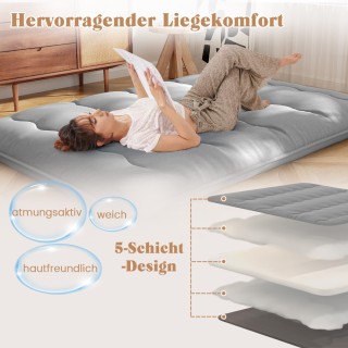 Costway Ιαπωνικό Στρώμα Φουτόν με Πλενόμενο Κάλυμμα & Τσάντα Μεταφο... Costway Ιαπωνικό Στρώμα Φουτόν με Πλενόμενο Κάλυμμα & Τσάντα Μεταφο...