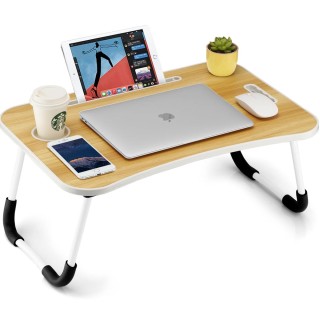 BAKAJI  Πτυσσόμενο τραπεζάκι κρεβατιού καναπέ για φορητό υπολογιστή...