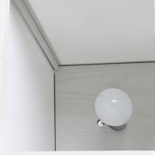 HOMCOM Λάμπα Δαπέδου 40W με 3 Ράφια και Διακόπτη Ποδιού, από Ξύλο κ...