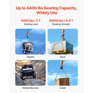 VEVOR Δύο Τόνων Ανυψωτικό Μπλοκ με Περιστρεφόμενο Γάντζο και Τροχαλ... VEVOR Δύο Τόνων Ανυψωτικό Μπλοκ με Περιστρεφόμενο Γάντζο και Τροχαλ...