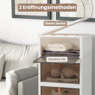 Costway Τετράριχτη Αποθηκευτική Κουτί με Καπάκι & Μαγνητικές Διαφαν... Costway Τετράριχτη Αποθηκευτική Κουτί με Καπάκι & Μαγνητικές Διαφαν...