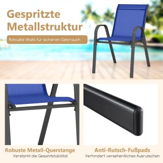 Costway  Σετ Καρεκλών Βεράντας με Εργονομική Πλάτη 56 x 70 x 84 cm ...