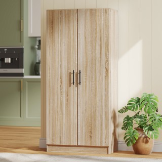 HOMCOM Σύγχρονη Κουζίνα Κρεντένζα με 2 Ρυθμιζόμενα Ράφια και Πόρτες... HOMCOM Σύγχρονη Κουζίνα Κρεντένζα με 2 Ρυθμιζόμενα Ράφια και Πόρτες...