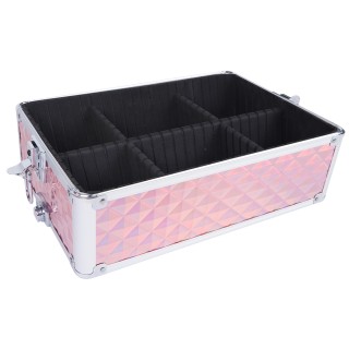 BAKAJI  Κασετίνα Μακιγιάζ 3 σε 1 Ροζ Βαλιτσάκι Καλλυντικών Αισθητικ...