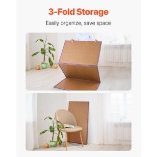 VEVOR Ιαπωνικό Στρώμα Τατάμι 203 x 99 εκ Διπλούμενο Φυσικό Ρατάν Στ...