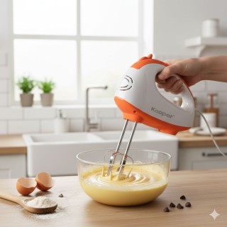 Kooper Ηλεκτρικός μίξερ 7 ταχυτήτων με ανοξείδωτους αναδευτήρες και...