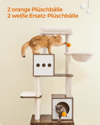 Ονυχοδρόμιο με Κρυφή Τουαλέτα 185 εκ. Vintage Καφέ PCT116X01 Feandrea