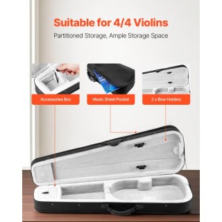 VEVOR Φορητή Θήκη Βιολιού 4/4 από Νάιλον Ανθεκτική στις Γρατζουνιές... VEVOR Φορητή Θήκη Βιολιού 4/4 από Νάιλον Ανθεκτική στις Γρατζουνιές...