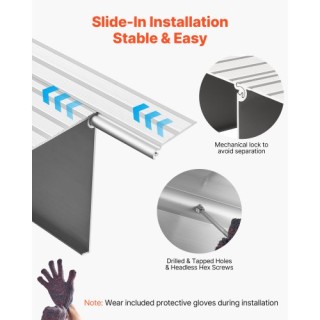 VEVOR Αλουμινένια Ράμπα Κατωφλίου για Σκαλοπάτια 115mm ικανότητα 36... VEVOR Αλουμινένια Ράμπα Κατωφλίου για Σκαλοπάτια 115mm ικανότητα 36...