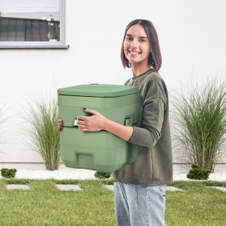 Costway  Φορητή Τουαλέτα Εξωτερικού Χώρου με Αποσπώμενο Δοχείο 20 Λ...