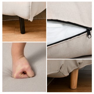 HOMCOM 3 σε 1 πολυθρόνα κρεβάτι με ανακλινόμενη πλάτη σε 6 θέσεις, ... HOMCOM 3 σε 1 πολυθρόνα κρεβάτι με ανακλινόμενη πλάτη σε 6 θέσεις, ...