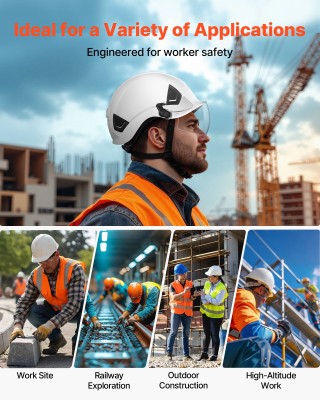 VEVOR Βιομηχανικό Κράνος Ασφαλείας με Γείσο & Ρυθμιζόμενο Κάθισμα 6... VEVOR Βιομηχανικό Κράνος Ασφαλείας με Γείσο & Ρυθμιζόμενο Κάθισμα 6...