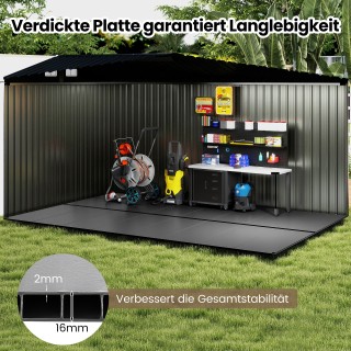 Costway Βάση Κηπουρικής Αποθήκης 343 x 215 cm με Αντιολισθητική Επι...