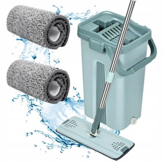 Verk Group Σφουγγαρίστρα Flat Mop με Κουβά & 2 Ανταλλακτικά Μικροϊν... Verk Group Σφουγγαρίστρα Flat Mop με Κουβά & 2 Ανταλλακτικά Μικροϊν...