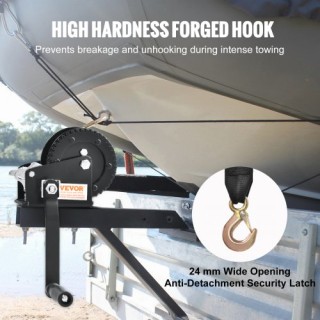 VEVOR  Χειροκίνητος Βίντσι 2000 lbs με Ιμάντα 23 ft και Διπλής Κατε...