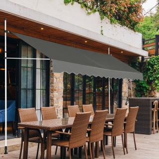 Costway  Επεκτάσιμη Τέντα Αλουμινίου με Ρυθμιζόμενο Ύψος 200–300 x ...