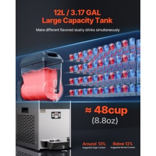 VEVOR 12L Εμπορική Μηχανή Γρανίτας για Μαργαρίτες και Smoothies - Δ...