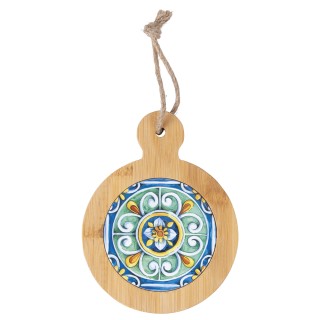 Galileo Σετ 8 τμχ Ξύλινη σανίδα κοπής από μπαμπού και κεραμικό με μ...