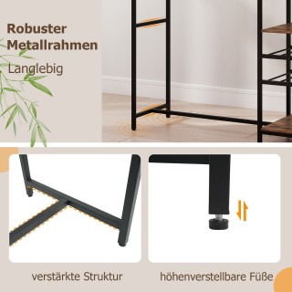 Costway Πολυλειτουργικός Πάγκος Κουζίνας- Μπαρ με Ράφια & Κρασοθήκ... Costway Πολυλειτουργικός Πάγκος Κουζίνας- Μπαρ με Ράφια & Κρασοθήκ...