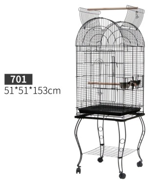 PawHut Bird and Canary Cage, Aviary με Μαύρες Μεταλλικές ρόδες 51x5... PawHut Bird and Canary Cage, Aviary με Μαύρες Μεταλλικές ρόδες 51x5...