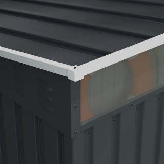 Υπόστεγο εργαλείων κήπου Outsunny με 4 παράθυρα και 2 γάντζους, από... Υπόστεγο εργαλείων κήπου Outsunny με 4 παράθυρα και 2 γάντζους, από...