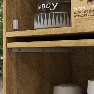 Ντουλάπι κουζίνας HOMCOM σε στυλ Boho με 4 πόρτες, από μοριοσανίδα ...