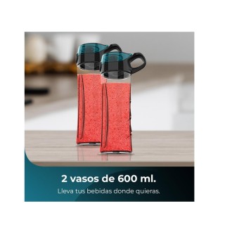 Μπλέντερ για Smoothies με 2 Κανάτες/Ποτήρια 600 ml και Μύλο Άλεσης ...
