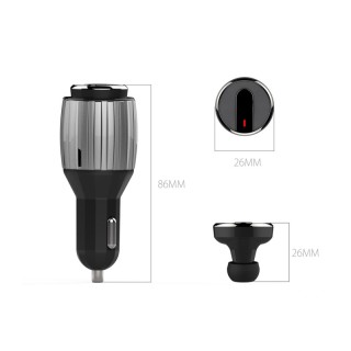 Bluetooth Ακουστικό με Φορτιστή Αυτοκινήτου Technosmart 8715342020297 Bluetooth Ακουστικό με Φορτιστή Αυτοκινήτου Technosmart 8715342020297