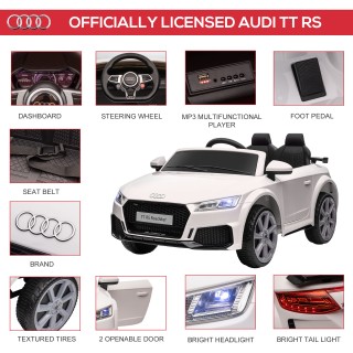 HOMCOM Ηλεκτρικό αυτοκίνητο για παιδιά 3-5 ετών AUDI TT με τηλεχειρ...