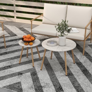 Outsunny Garden Lounge με καναπέ, 2 πολυθρόνες και 2 τραπέζια σαλον... Outsunny Garden Lounge με καναπέ, 2 πολυθρόνες και 2 τραπέζια σαλον...