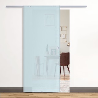 Συρόμενη πόρτα Homcom Frosted Glass με ράγα αλουμινίου, 90x205cm B7... Συρόμενη πόρτα Homcom Frosted Glass με ράγα αλουμινίου, 90x205cm B7...