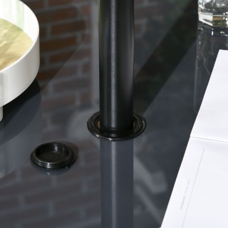 Σετ κήπου 5 τεμαχίων από ατσάλι με 4 καρέκλες 58x58x66 cm και τραπέ... Σετ κήπου 5 τεμαχίων από ατσάλι με 4 καρέκλες 58x58x66 cm και τραπέ...