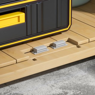 Ντουλάπα εξωτερικού χώρου με ρυθμιζόμενο εσωτερικό ράφι και κεκλιμέ... Ντουλάπα εξωτερικού χώρου με ρυθμιζόμενο εσωτερικό ράφι και κεκλιμέ...