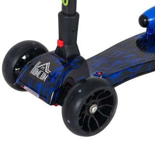 HOMCOM Πτυσσόμενο και ρυθμιζόμενο σκούτερ για νήπια 3-8 ετών, μπλε ...